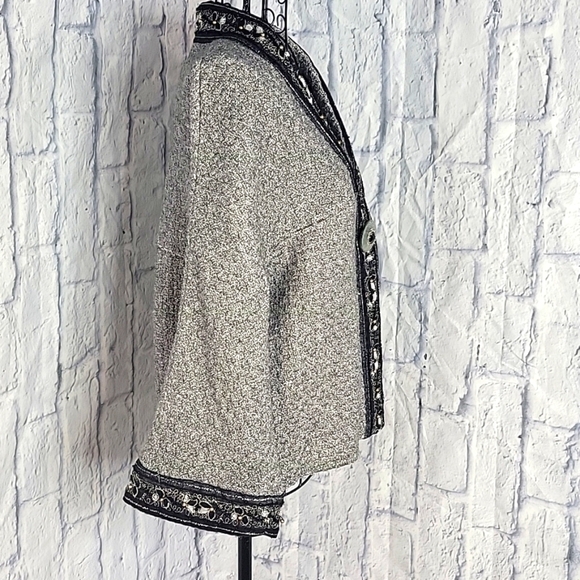 ALBERTO MAKALI Embroidered and Beaded Part Wool Jacket Medium - Picture 5 of 8